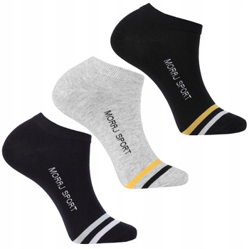 STOPKI MĘSKIE Skarpetki Do Kostki Gładkie Zestaw 3-PAK Skarpet MORAJ