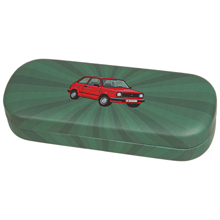 ETUI NA OKULARY + SKARPETY MĘSKIE 1-PAR CZARNE KLASYCZNE AUTO MORAJ