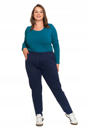 SPODNIE DRESOWE Damskie Klasyczne Proste Bez Ściągacza Plus Size MORAJ