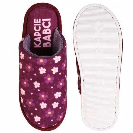 Kapcie Damskie Papcie Ciepłe Klapki Domowe PREZENT Dzień Babci MORAJ