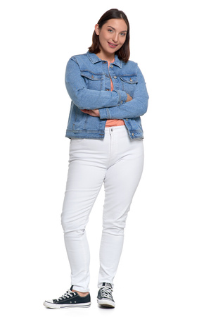 JEANSOWA KURTKA DAMSKA KLASYCZNA JEANS MODNA STYLOWA PRZEJŚCIOWA MORAJ