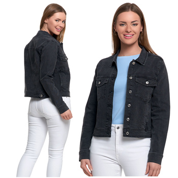 JEANSOWA KURTKA DAMSKA KLASYCZNA JEANS MODNA STYLOWA PRZEJŚCIOWA MORAJ