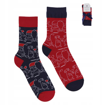 Skarpety Świąteczne Męskie Skarpetki Prezent na Święta MORAJ 2-pak