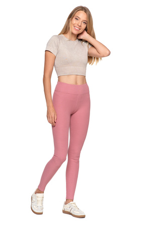 LEGGINSY DAMSKIE ZE STRUKTURĄ CIEPLEJSZE GETRY Z WYSOKIM STANEM MORAJ
