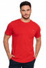T-Shirt Męski Gładki Klasyczny Bawełniany Krótki Rękaw Kieszonka MORAJ 