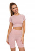 CROP-TOP DAMSKI z Krótkim Rękawem Stylowa Koszulka Sportowa MORAJ
