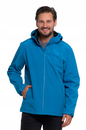 KURTKA MĘSKA Softshell Przejściowa Wodoodporna Odpinany Kaptur MORAJ