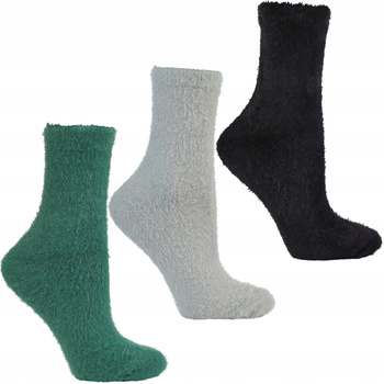 Skarpety Damskie Wysokie Skarpetki a'la alpaka Futrzaki MORAJ 3-PAK