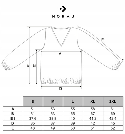Bluzka Damska Elegancka w Kwiatki Modna Rękawy Ze Ściągaczem MORAJ 