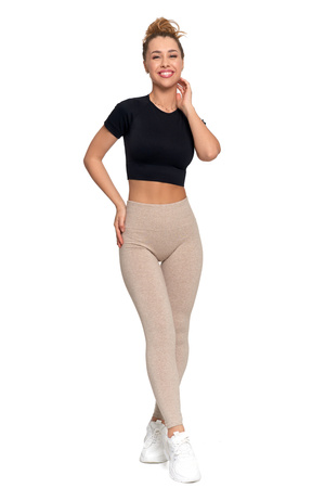 LEGGINSY DAMSKIE OCIEPLANE GETRY Z WYSOKIM STANEM I SZEROKI PAS MORAJ
