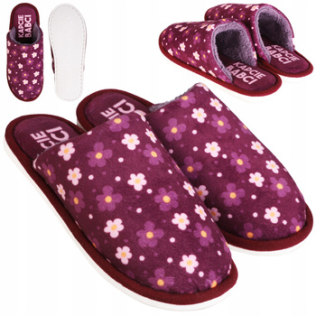 Kapcie Damskie Papcie Ciepłe Klapki Domowe PREZENT Dzień Babci MORAJ