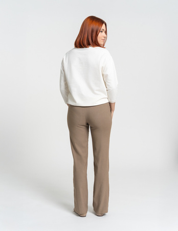 PROSTE SPODNIE DAMSKIE WIĄZANE ELASTYCZNE WYGODNE MODNE MORAJ