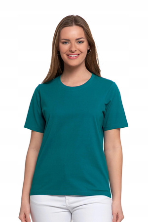 T-SHIRT DAMSKI z Krótkim Rękawem Bez Szwów Bocznych Luźna Koszulka MORAJ 