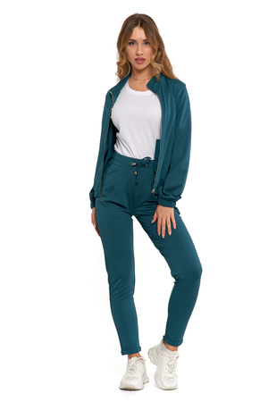 BLUZA DRESOWA DAMSKA MORAJ ROZPINANA GŁADKA KLASYCZNA ZE STÓJKĄ MODNA