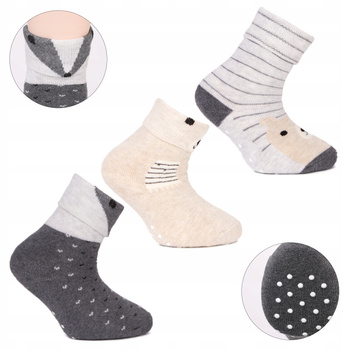 Skarpetki Dziecięce ABS urocze MORAJ 3 PARY