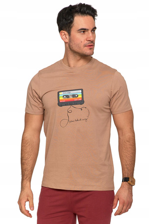 T-Shirt Męski Klasyczny Koszulka na Krótki Rękaw Modny Nadruk MORAJ 