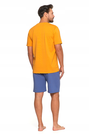 PIŻAMA MĘSKA Dwuczęściowa T-Shirt z Krótkim Rękawem Spodenki MORAJ 