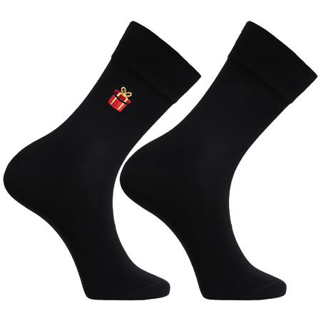 ŚWIĄTECZNE SKAEPETY MĘSKIE SKARPETKI Z HAFTEM NA PREZENT MORAJ 2-PAK