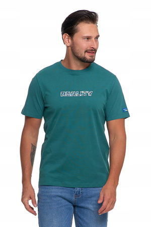 Koszulka Męska Haftowany Napis T-Shirt na krótki rękaw Bawełniana MORAJ