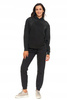 MORAJ BLUZA CZARNA UNISEX Z KAPTUREM OZDOBNE CYRKONIE OCIEPLANA MODNA 