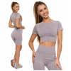 CROP-TOP DAMSKI z Krótkim Rękawem Stylowy Koszulka Sportowa MORAJ 