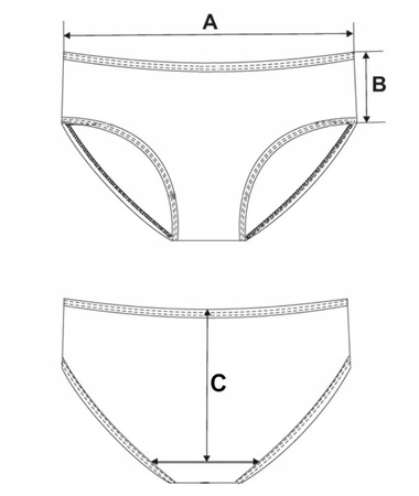 Figi Damskie Maxi Bikini Bawełniane Majtki z Wysokim Stanem MORAJ 3-pak 