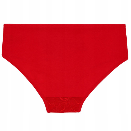Figi Damskie Bikini Majtki Bawełniane Koronka Wygodne Modne 3 szt. MORAJ 