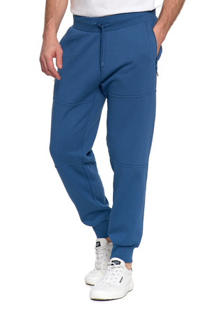 CIEPŁE SPODNIE DRESOWE MĘSKIE JOGGERY ZE ŚCIĄGACZAMI OCIEPLANE MORAJ