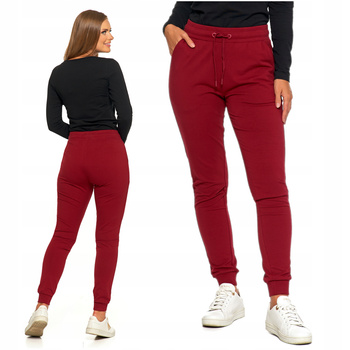 Spodnie Dresowe Damskie z Elastycznym Ściągaczem Modne Wygodne MORAJ