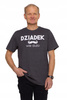 Koszulka Męska Szary T-shirt PREZENT na Dzień Dziadka Napis MORAJ 