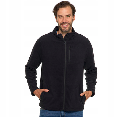 Bluza Polar Męski Klasyczny Rozpinany Kieszenie Na Zamek Ciepły MORAJ 