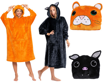 Zestaw Kocobluz Dla Dwojga 2w1 Poduszka Koc Dla Par Przyjaciół MORAJ Uni