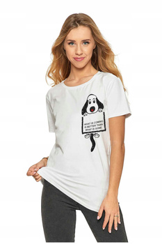 MORAJ T-Shirt Koszulka Damska Bawełna Cekiny