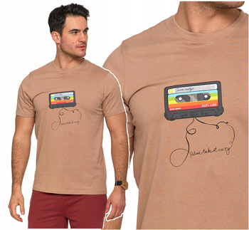 T-Shirt Męski Klasyczny Koszulka na Krótki Rękaw Modny Nadruk MORAJ