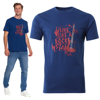 T-SHIRT MĘSKI KOSZULKA Z KRÓTKIM RĘKAWEM MODNA BLUZKA STYLOWA MORAJ