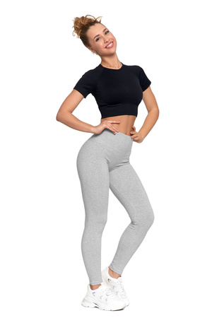 LEGGINSY DAMSKIE OCIEPLANE GETRY Z WYSOKIM STANEM I SZEROKI PAS MORAJ