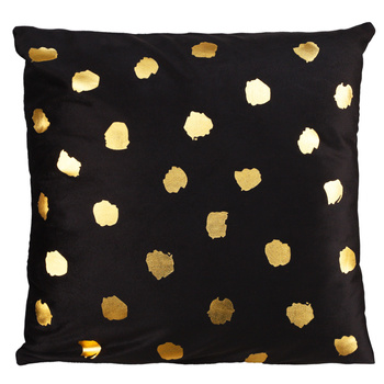 Elegancka POSZEWKA DEKORACYJNA Złote Elementy Modna Ozdobna 45x45 MORAJ