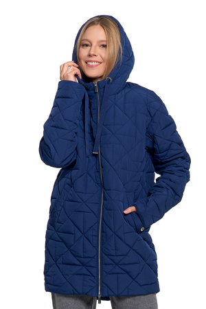 ELEGANCKA KURTKA DAMSKA PRZEJŚCIOWA Z KAPTUREM NA JESIEŃ CIEPŁA MORAJ