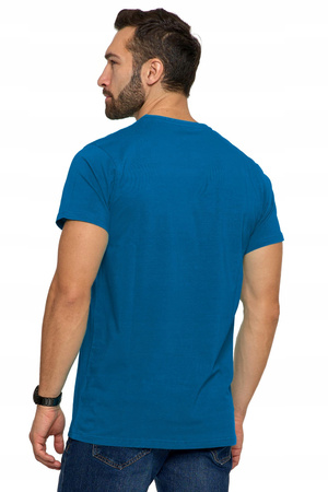 T-SHIRT PREMIUM MĘSKI Koszulka Gładka Bluzka z Haftem Logo MORAJ 