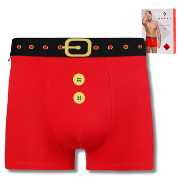 ŚWIĄTECZNE BOKSERKI MĘSKIE MAJTKI PREZENT NA ŚWIĘTA PAS MIKOŁAJA MORAJ