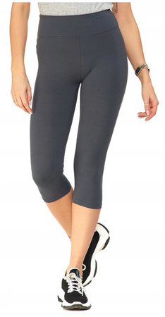 Legginsy Damskie 3/4 Wysoki Stan Kryjące MORAJ 