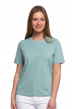 T-SHIRT DAMSKI z Krótkim Rękawem Bez Szwów Bocznych Luźna Koszulka MORAJ 