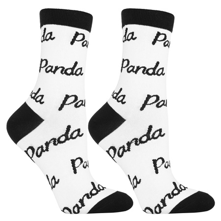 Skarpetki Damskie Długie Urocza Panda Wysokie Skarpety MORAJ 3-PAK 