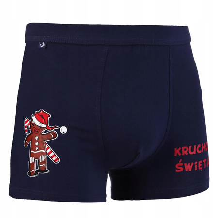 Bokserki Świąteczne Męskie Wygodne Prezent na Święta PIERNIK MORAJ 1szt. 