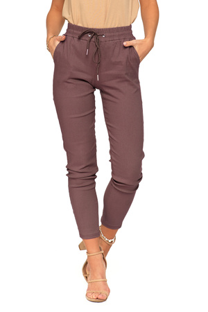 JOGGERY DAMSKIE ELASTYCZNE SPODNIE WYGODNE WIĄZANE MODNE MORAJ