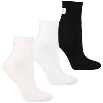 SKARPETKI DAMSKIE MORAJ SKARPETY ZA KOSTKĘ Z NASZYWKĄ ZESTAW 3-PAR