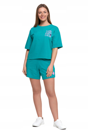 Luźny T-SHIRT DAMSKI Koszulka Bawełniana Bluzka z Krótkim Rękawem MORAJ 