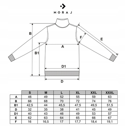 Sweter Męski z Golfem Klasyczny Bawełna Modny Wygodny Szary Golf MORAJ 