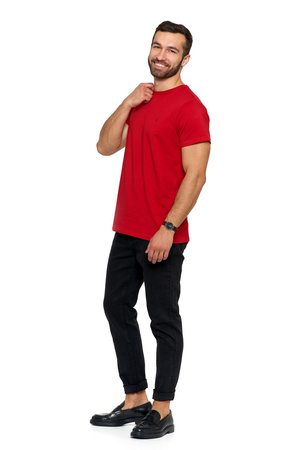 T-Shirt Męski Koszulka PREMIUM na Krótki Rękaw Bawełna Czesana MORAJ