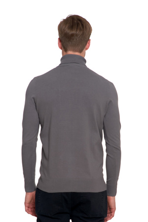 ELEGANCKI SWETER MĘSKI CIENKI GOLF KLASYCZNY GŁADKI DOPASOWANY MORAJ
